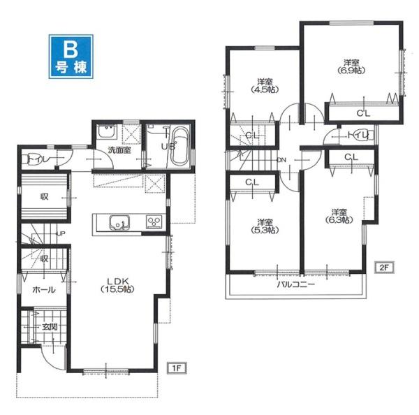 新築一戸建　Ｂ号棟
