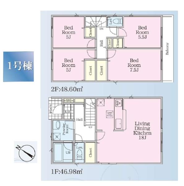 新築一戸建　１号棟