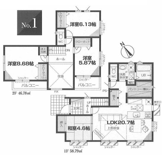 新築一戸建　１号棟