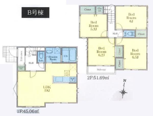 新築一戸建　Ｂ号棟