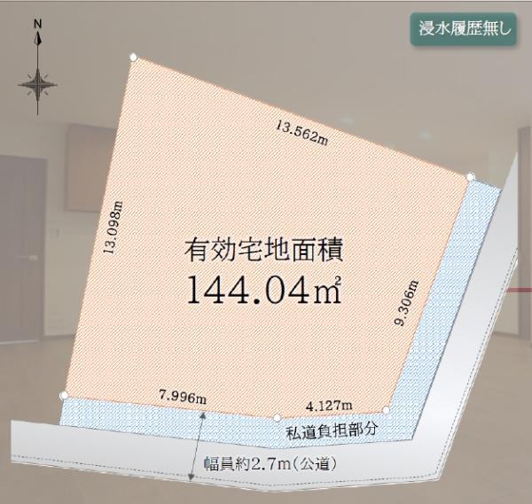 川崎市中原区小杉陣屋町１丁目の売土地