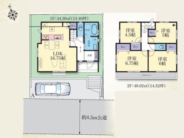 新築一戸建　Ａ号棟