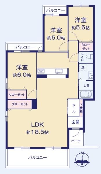 しいの木台ハイツ２号棟