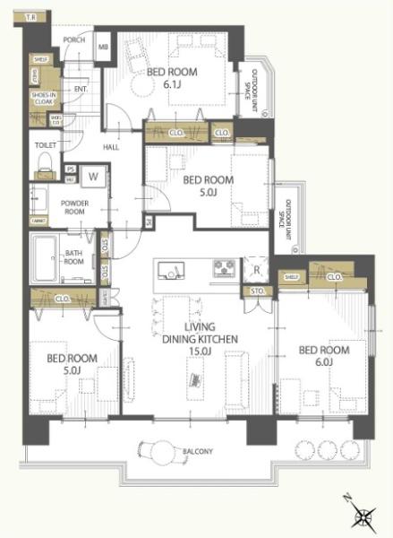 ファミールガーデン横浜・小机３番館