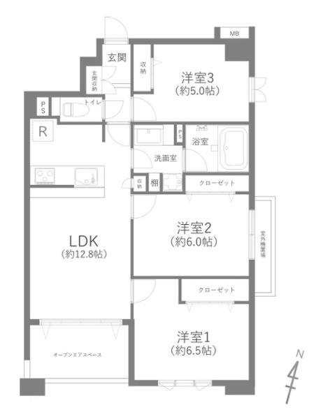 グランシティユーロパレス武蔵中原(間取り)
