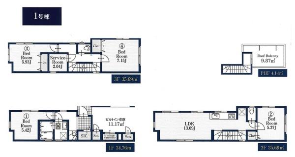 新築一戸建　１号棟