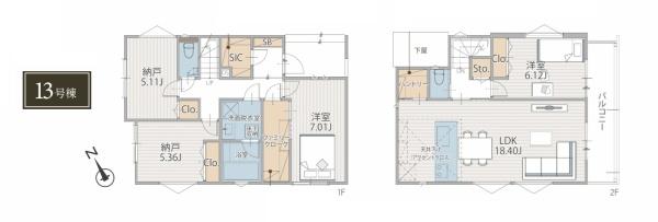 新築一戸建　１３号棟
