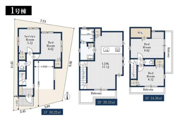新築一戸建　１号棟