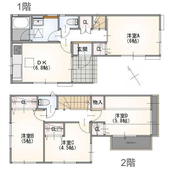 横浜市港北区新吉田町の中古一戸建て
