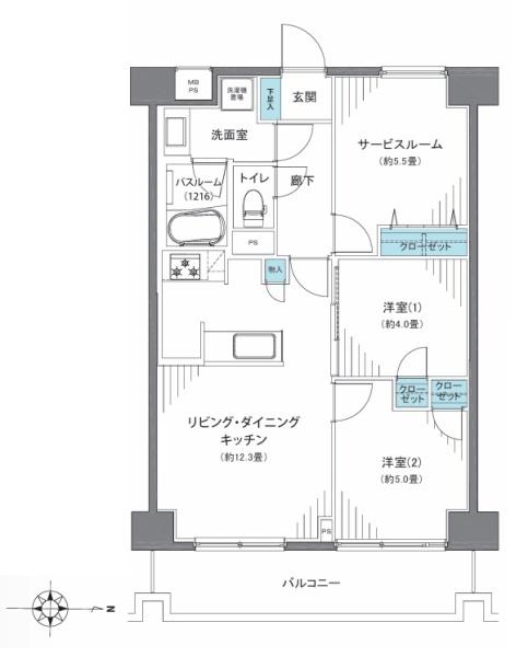 ライオンズマンション新丸子第２