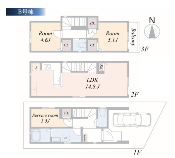 新築一戸建　Ｂ号棟