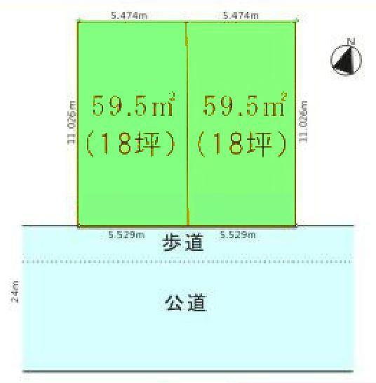 葛飾区東金町５丁目　建築条件無し　売地