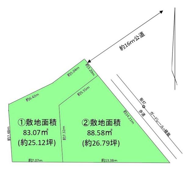 葛飾区東水元１丁目建築条件無し　売地　１区画　3期