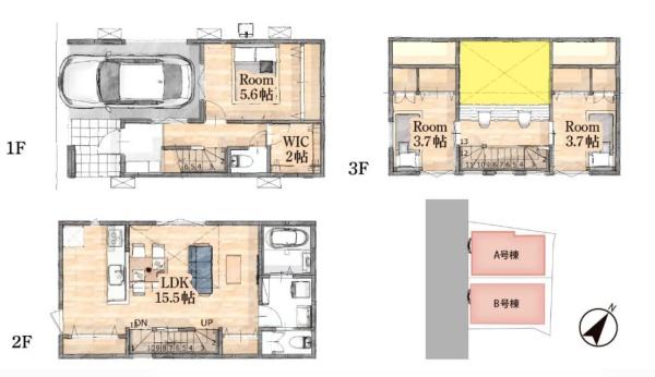 葛飾区西新小岩３丁目の新築一戸建