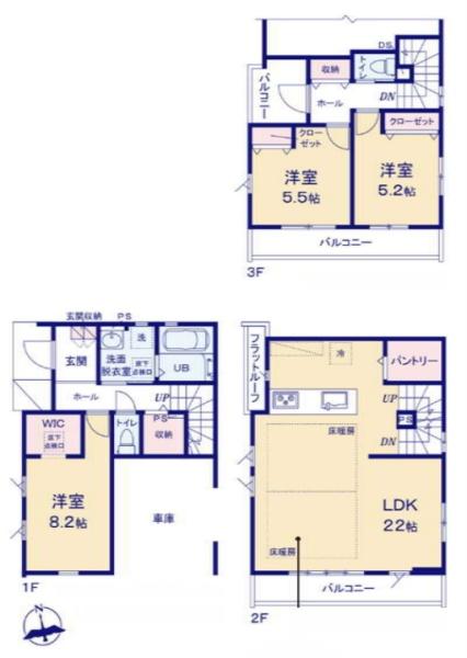 江戸川区鹿骨１丁目の新築一戸建