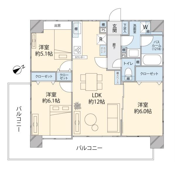 ライオンズマンション葛飾青戸(間取り)