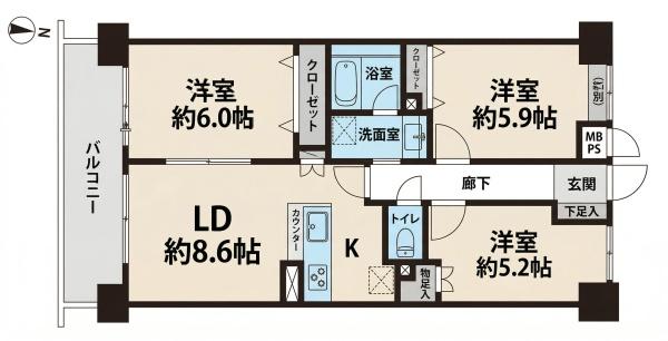 ライオンズガーデン錦糸町　709号室