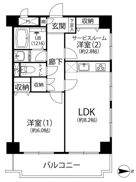 アーバンヒルズ新小岩　2階
