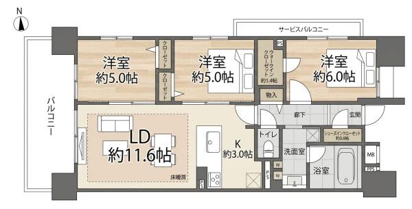 スカイクレストビュー西葛西　302号室