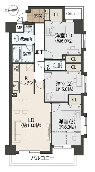 ダイアパレス八広花水木通りトリニティ　403号室