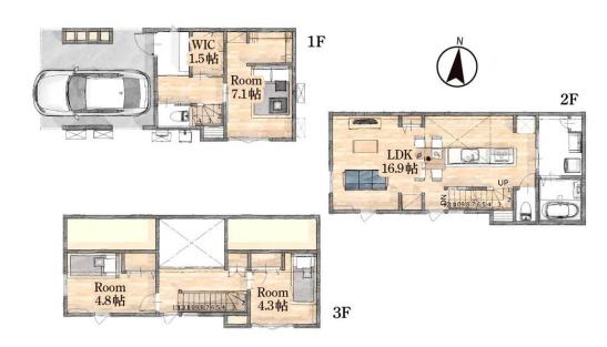 葛飾区西新小岩４丁目の新築一戸建