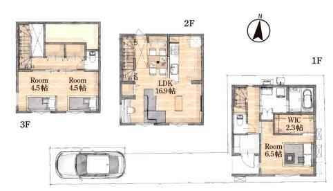 葛飾区西新小岩4丁目の新築一戸建