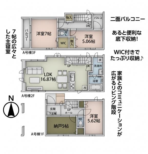 葛飾区新宿５丁目の新築一戸建