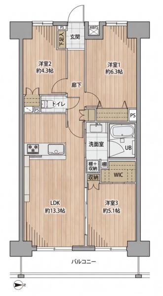 ライオンズマンション船堀親水公園 307号室