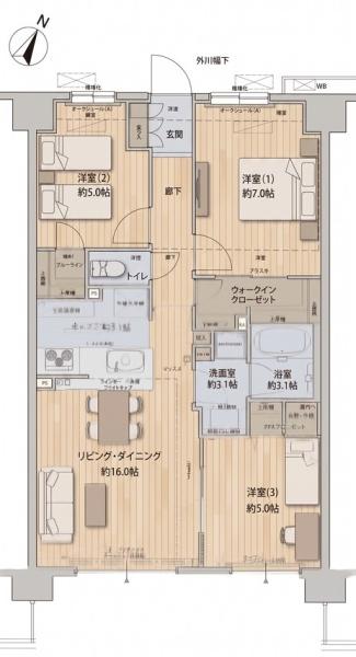 サンクレイドル堀切四季のみち　505号室