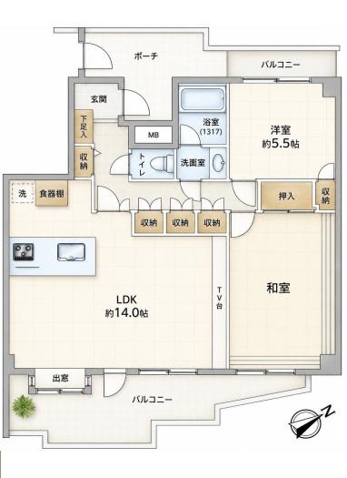 ヴィルヌーブ一之江　12階