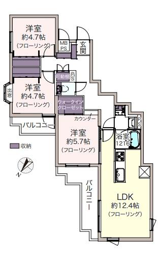 セントエルモお花茶屋　210号室