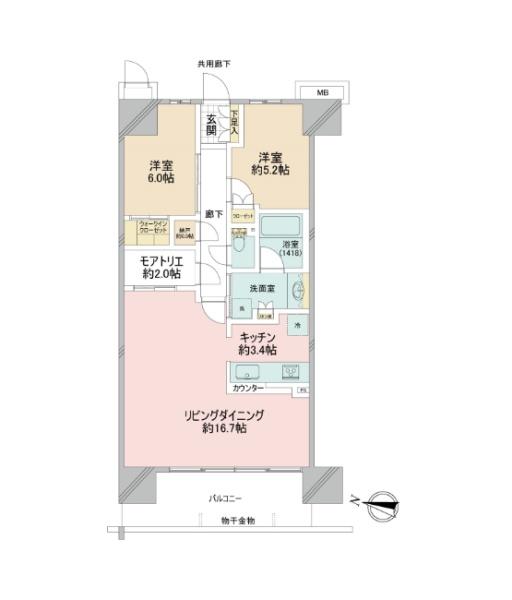 リビオシティ西葛西親水公園　6階