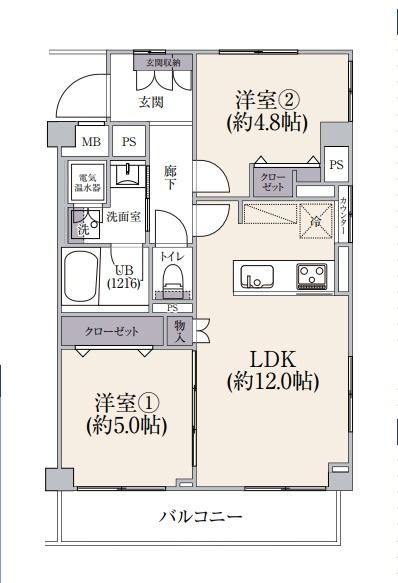 ライオンズマンション亀有　2階