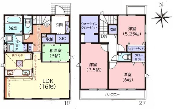 グラファーレ成田市中台9期　全2棟　2号棟
