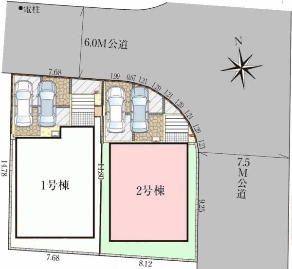 グラファーレ成田市中台9期　全2棟　2号棟