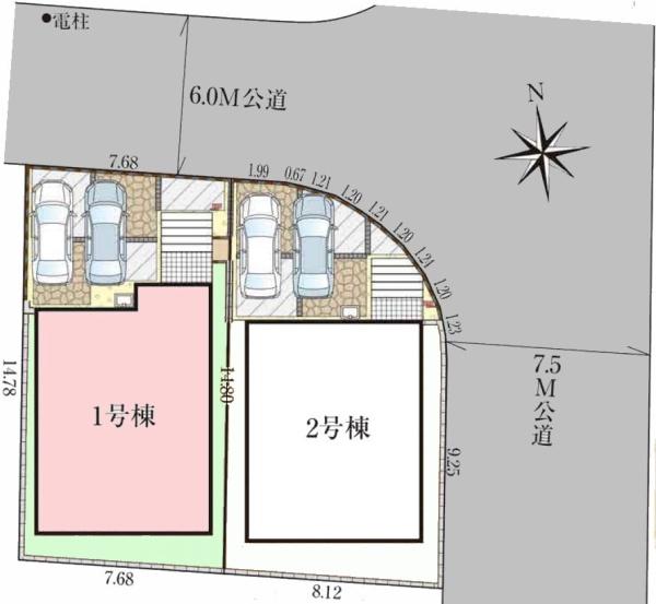 グラファーレ成田市中台9期　全2棟　1号棟