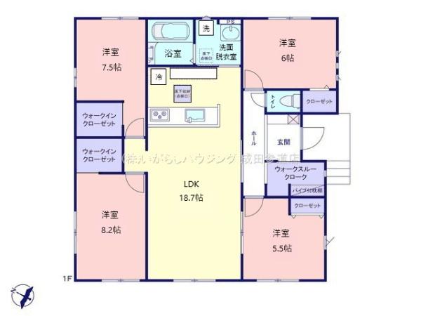 富里市七栄　4期　全1棟