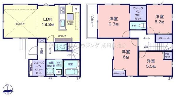 エルデ　成田市橋賀台1期　1号棟