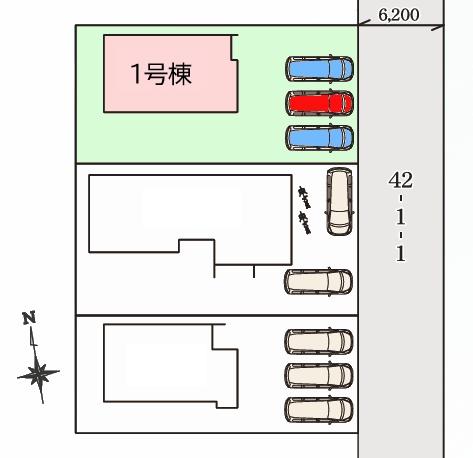 リナージュ神栖堀割3丁目　24-1期全3棟　１号棟