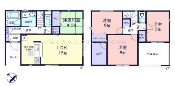 クレイドルガーデン　八街市八街に第17　全8棟　2号棟