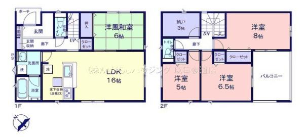 クレイドルガーデン　八街市八街に第17　全8棟　4号棟