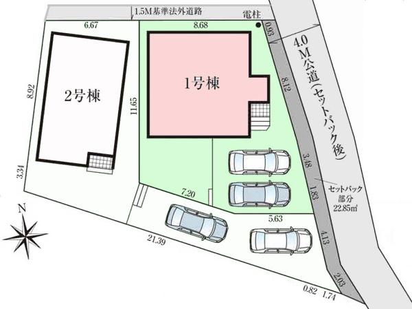グラファーレ酒々井町酒々井3期　全2棟　1号棟