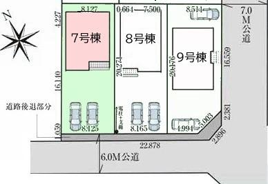富里市御料全9棟 7号棟(区画図)