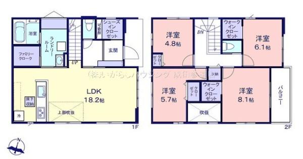 リガーレ成田市加良部2期　全2棟　1号棟
