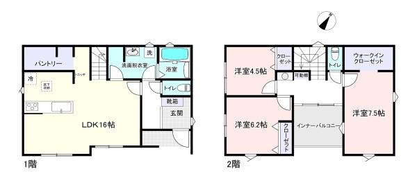 リナージュ富里市七栄01期　全1棟