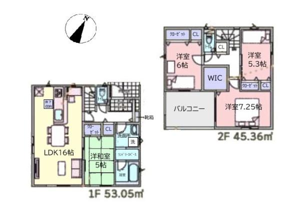クレイドルガーデン富里市七栄　第34　2号棟