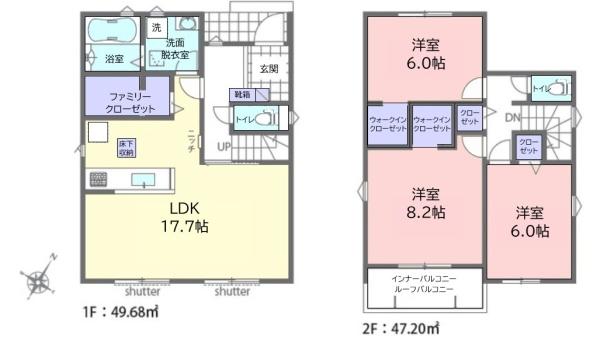 リナージュネクスジー富里市七栄03期　全1棟