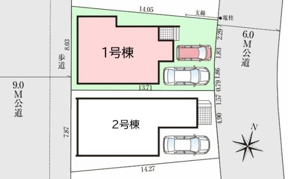 グラファーレ成田市中台12期全2棟　2号棟