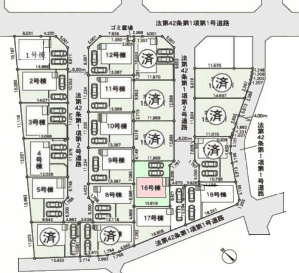クレイドルガーデン成田市中台第5(全21棟内13棟)16号棟