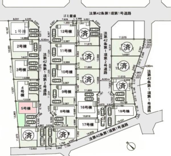 クレイドルガーデン成田市中台第5(全21棟内13棟)5号棟